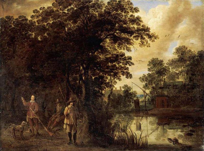 Pieter Meulener River Landscape oil painting image